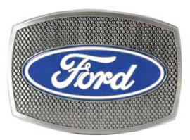 Ford buckle with grill design background